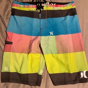 Multi-colored Hurley Board Shorts